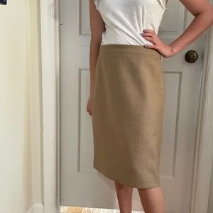 J Crew No 2 pencil. Size 8 camel hair color.